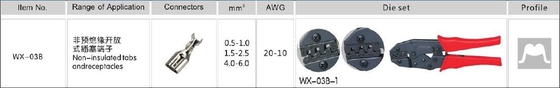 Ratchet crimping tool European style WX 03B